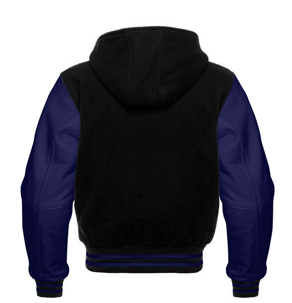 High Quality Black/Navy Varsity Hoodie Supreme DC-1336 - Image 2