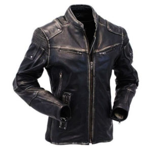 leather biker jacket
