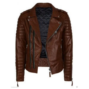 leather motorbike jacket