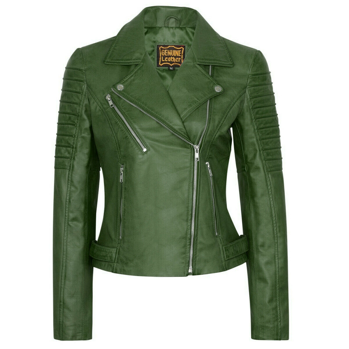 vintage leather biker jacket