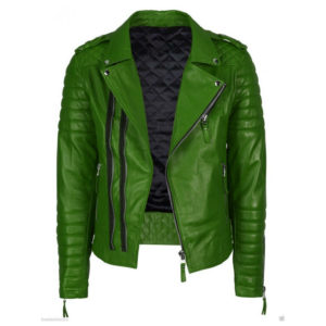leather jacket men fashion