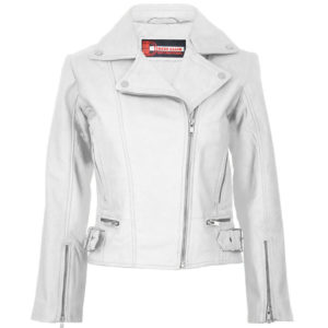 leather biker jacket woman