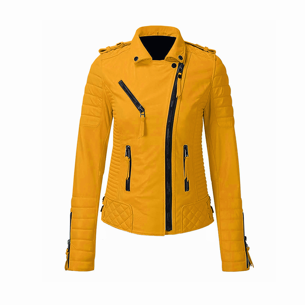 woman leather jacket