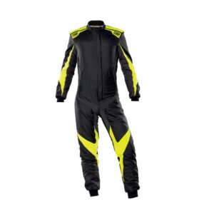 OMP Kart Racing Suit Cordura Embroidered Black/Parrot