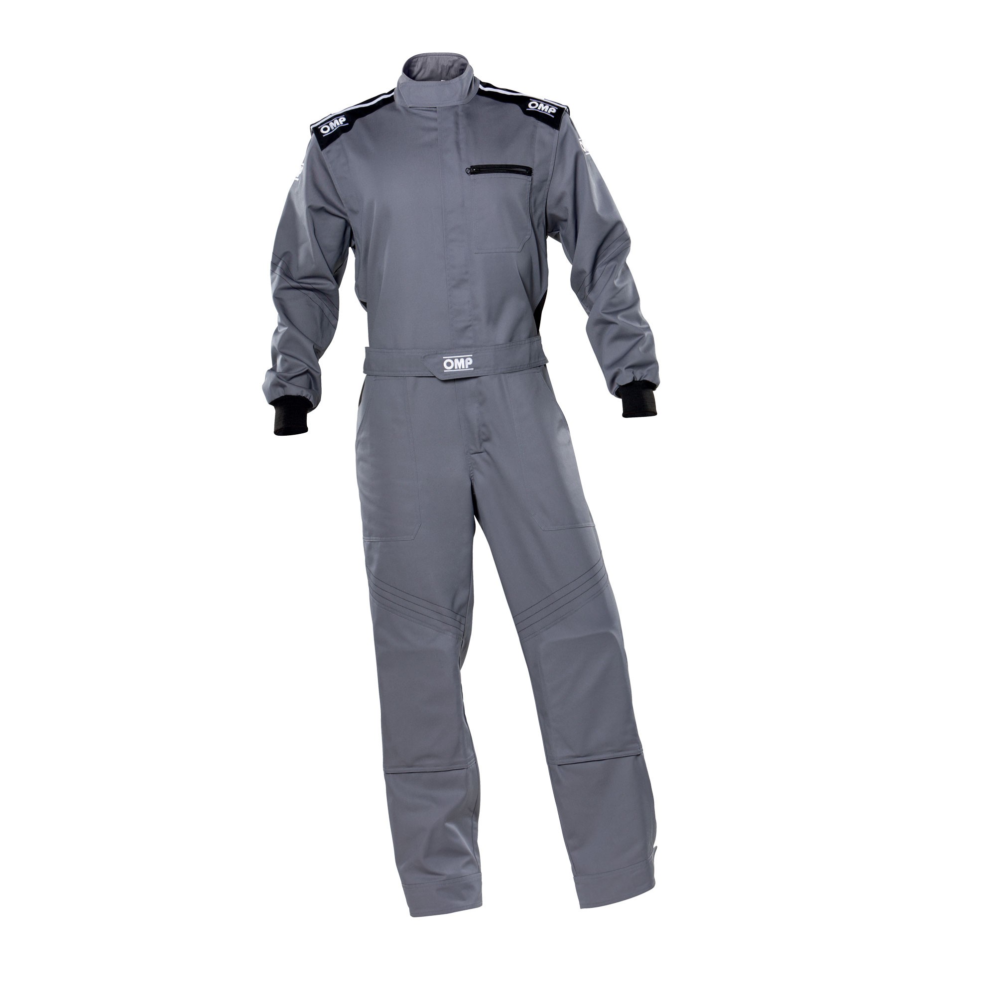 Fully Customized Gray OMP Kart Racing Suits