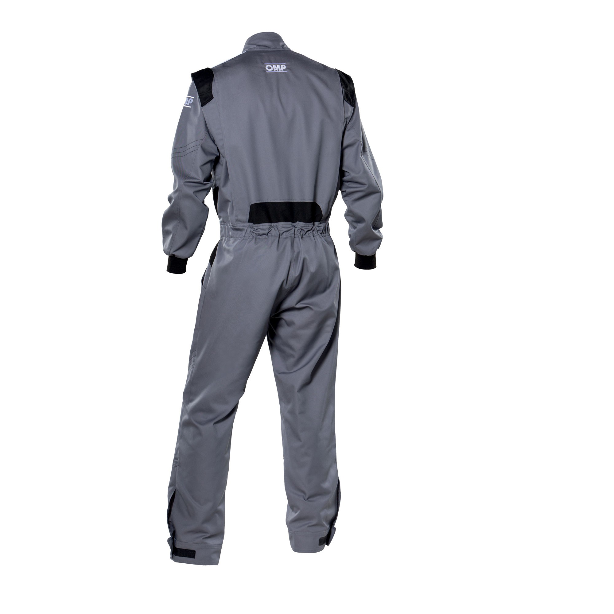Fully Customized Gray OMP Kart Racing Suits - Image 2