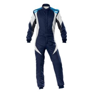 Fully Customized Navy/White OMP Kart Racing Suits